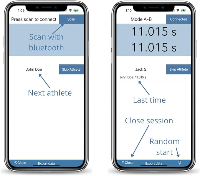timing gates simple app