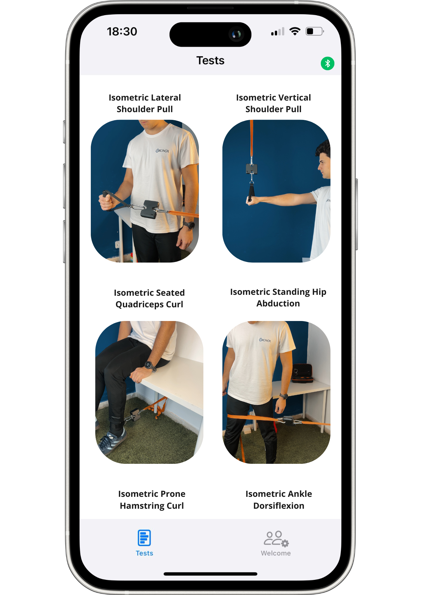 isometric strength tests